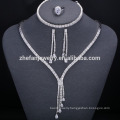 Dubai bold jewelry set wedding jewelry supplier with AAA cz stone